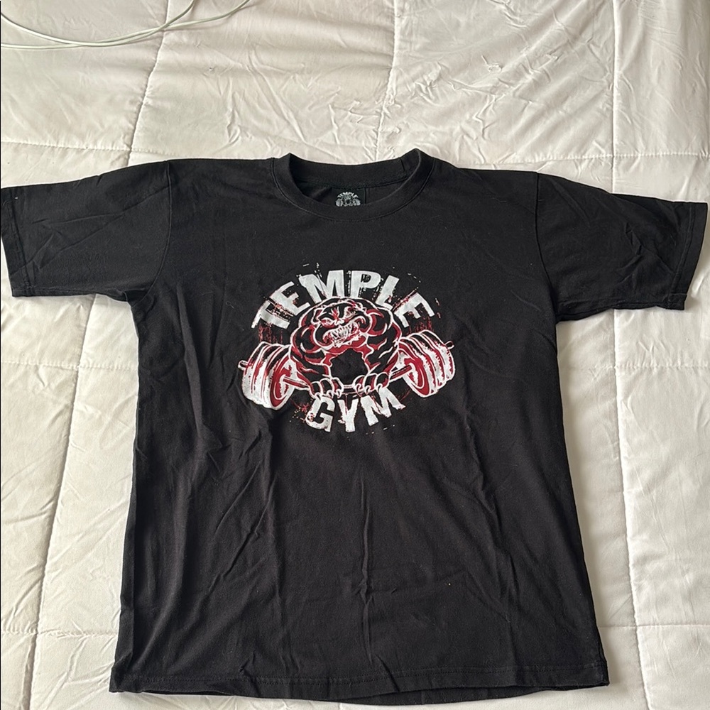 Black Short Sleeve Tee with Graphic Design
